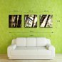 E-HOME Stretched Canvas Art Bamboo Forest Decoration Painting Set Of 3