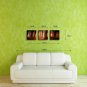 E-HOME Stretched Canvas Art Autumn Maple Decoration Painting  Set of 3