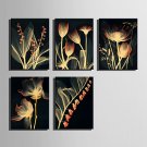 E-HOME Stretched Canvas Art Transparent Flower Series Decoration Painting MINI SIZE One Pcs