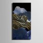 E-HOME Stretched Canvas Art Abstract Line Landscape Decoration Painting One Pcs