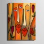 E-HOME Stretched Canvas Art Abstract Woman Face Decoration Painting One Pcs