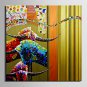 E-HOME Stretched Canvas Art Abstract Colored Herds Decoration Painting One Pcs