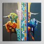 E-HOME Stretched Canvas Art Abstract Colored Herds Decoration Painting One Pcs