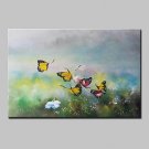 Hand-Painted Animal Butterfly Oil Painting On Canvas Modern Wall Art Picture For Home Decoration R