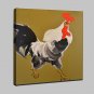 Hand Painted Modern Abstract Cock Animal Oil Painting On Canvas Wall Art Pictures For Home Decorat