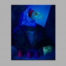 Hand-Painted Abstract Cartoon Horizontal Modern One Panel Canvas Oil Painting For Home Decoration