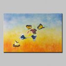 Hand-Painted Animal Oil Painting On Canvas Modern Abstract Butterfly Wall Art Picture For Home Dec