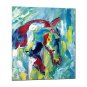 20 Inches Painting Colorful Horse Abstract Style