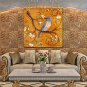Oil Paintings Modern Flower And Bird Style Canvas Material With Wooden Stretcher Ready To Hang SIZ