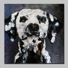 100% Hand-Painted Dog Animal Oil Painting On Canvas Modern Abstract Wall Art Picture For Home Deco