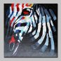 100% Hand-Painted Zebra Animal Oil Painting On Canvas Modern Abstract Wall Art Picture For Home De