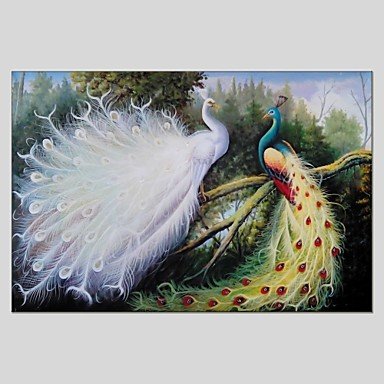 Animal Style Canvas Material Oil Paintings with Stretched Frame Ready To Hang Size 60*90 CM
