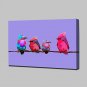 Large Hand Painted Modern Abstract Color Bird Animal Oil Painting On Canvas Wall Art With Frame Re