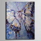 Oil Painting Decoration Abstract Butterfly Hand Painted Canvas with Stretched Framed