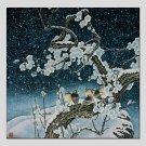 Oil Paintings Modern Flower And Bird Style Canvas Material With Wooden Stretcher Ready To Hang SIZ