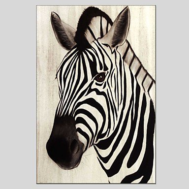 Oil Paintings Zebra Style Canvas Material With Wooden Stretcher Ready To Hang Size60*90CM and 50*7