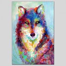 Oil Painting Fox Style  Canvas Material with Stretched Frame Ready To Hang SIZE60*90CM.
