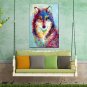 Oil Painting Fox Style Canvas Material with Stretched Frame Ready To Hang SIZE60*90CM.