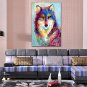 Oil Painting Fox Style Canvas Material with Stretched Frame Ready To Hang SIZE60*90CM.