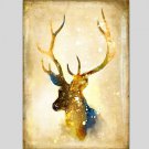 Oil Paintings  Giraffe Style Canvas Material With Wooden Stretcher Ready To Hang Size60*90CM and 5