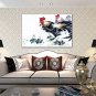 Oil Painting Cock Style Canvas Material with Stretched Frame Ready To Hang SIZE60*90CM.