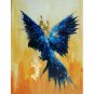 Single Modern Abstract Pure Hand Draw Ready To Hang Decorative The Parrot Oil Painting