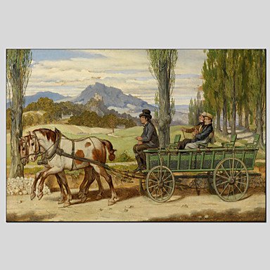 Oil Paintings Modern Landscape  Canvas Material with Stretched Frame Ready To Hang SIZE60*90CM.