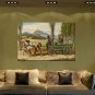Oil Paintings Modern Landscape Canvas Material with Stretched Frame Ready To Hang SIZE60*90CM.