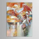 Hand-Painted Animal One Panel Canvas Oil Painting For Home Decoration