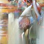 Hand-Painted Animal One Panel Canvas Oil Painting For Home Decoration
