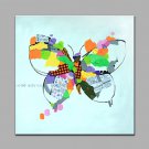 Single Modern Abstract Pure Hand Draw Ready To Hang Decorative Oil Painting Butterfly