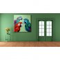 Single Modern Abstract Pure Hand Draw Ready To Hang Decorative The Parrot  Oil Painting