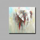 Single Modern Abstract Pure Hand Draw Ready To Hang Decorative The Elephant  Oil Painting
