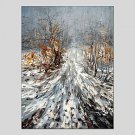 Oil Paintings  Abstract Style Canvas Material With Wooden Stretcher Ready To Hang Size60*90CM and
