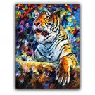 IARTSKnife Tiger Painting Powerful Wall Art Decoration