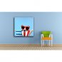 Single Modern Abstract Pure Hand Draw Frameless Decorative Painting Dog