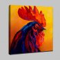 Hand-Painted Modern Abstract Cock Animal Oil Painting On Canvas Wall Art Pictures For Home Decora