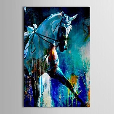 Hand-Painted Animal One Panel Canvas Oil Painting For Home Decoration