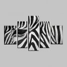 Hand-Painted Abstract / Abstract Landscape / Animal Five Panels Canvas Oil Painting For Home Decor