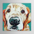 IARTSOil Painting Animals Pets Dog with Stretched Frame Hand-Painted Canvas