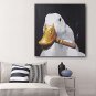 Hand-Painted Abstract / Animal 100% Hang-Painted Oil PaintingModern / Classic One Panel Canvas Oil