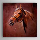 Hand-Painted  Abstract Horse's Head  Canvas Oil Painting With Stretcher For Home Decoration Ready
