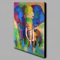 Hand-Painted  Mother And Baby Elephant Animal  Oil Painting On Canvas Modern Wall Art Picture For