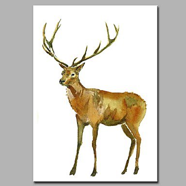 High Spirited Elk 100% Hand Painted Contemporary Oil Paintings Modern Artwork Wall Art for Room De