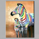 Single Modern Abstract Pure Hand Draw Ready To Hang Decorative Oil Painting Zebra