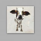 Hand-Painted Abstract / Animal 100% Hang-Painted Oil PaintingModern / Classic One Panel Canvas Oil