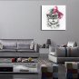 Hand-Painted Abstract / Animal 100% Hang-Painted Oil PaintingModern / Classic One Panel Canvas Oil