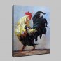 Hand Painted Modern Abstract Cock Animal Oil Painting On Canvas Wall Art Picture For Home Decorati