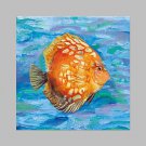 Hand-Painted Animal Square,Artistic Modern/Contemporary One Panel Canvas Oil Painting For Home Dec
