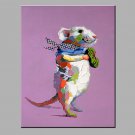 Oil Painting Modern Abstract  Pure Hand Draw Ready To Hang Decorative  The Rats Oil Painting